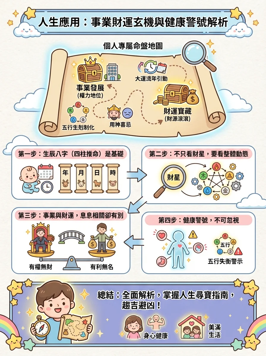 人生應用：事業財運玄機與健康警號解析