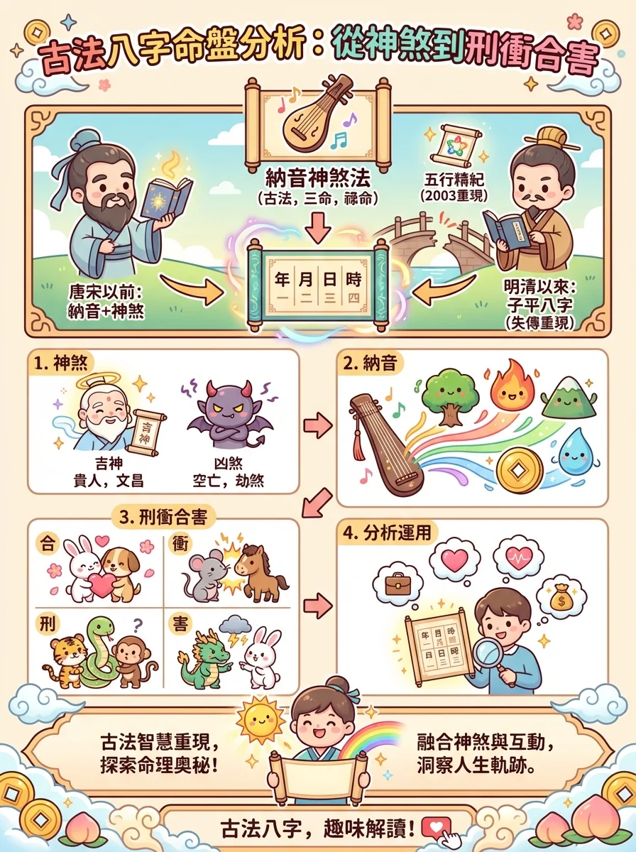 古法八字命盤分析：從神煞到刑衝合害