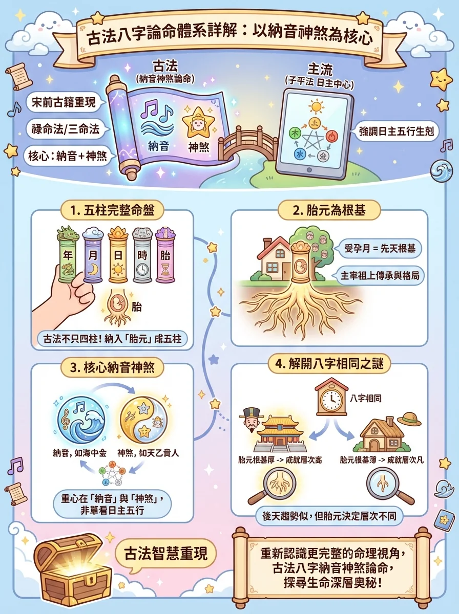 古法八字論命體系詳解：以納音神煞為核心