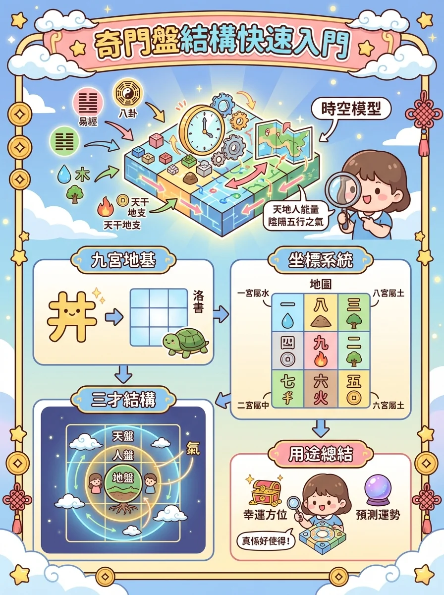 奇門盤結構快速入門