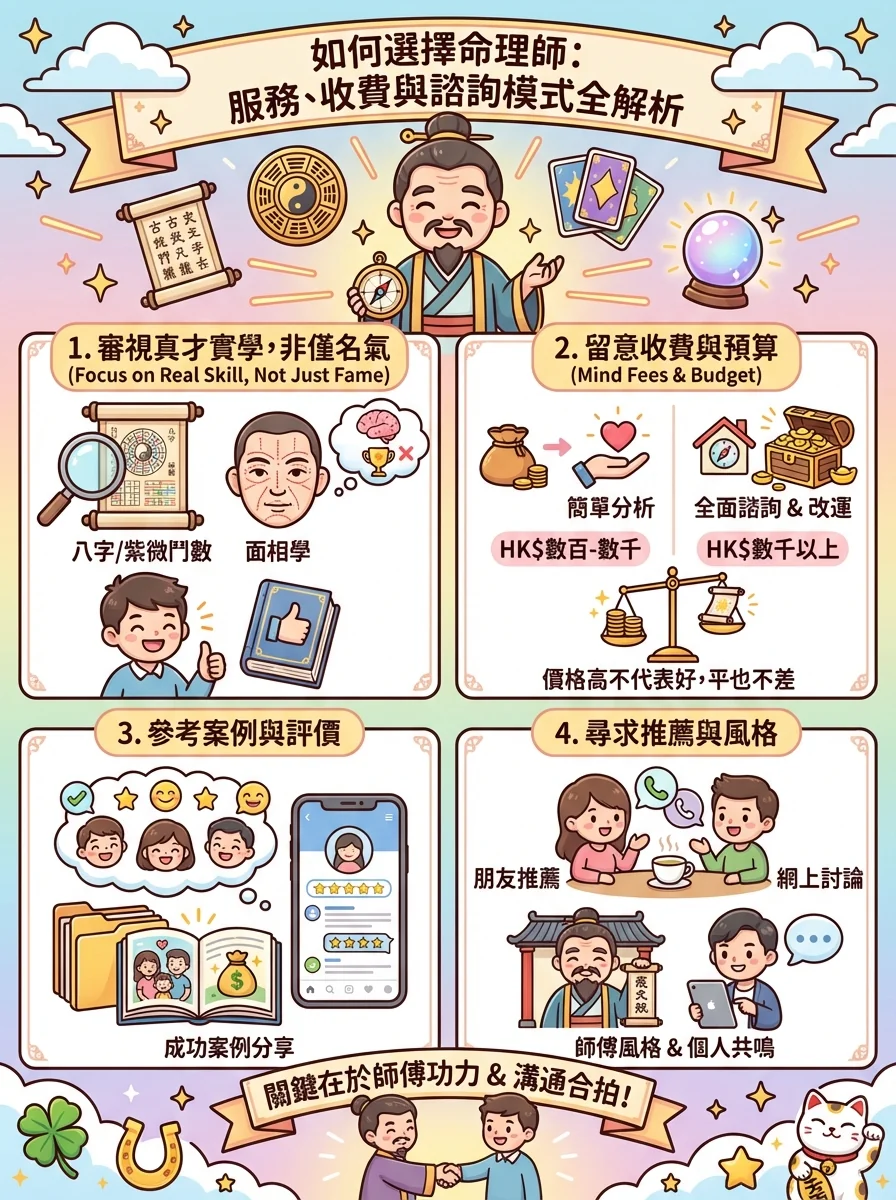 如何選擇命理師：服務、收費與諮詢模式全解析