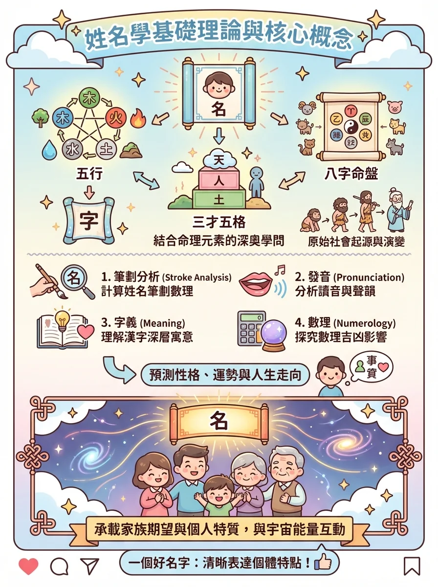 姓名學基礎理論與核心概念