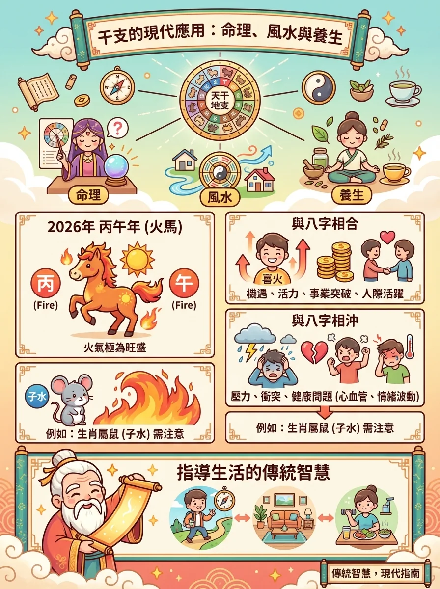 干支的現代應用：命理、風水與養生