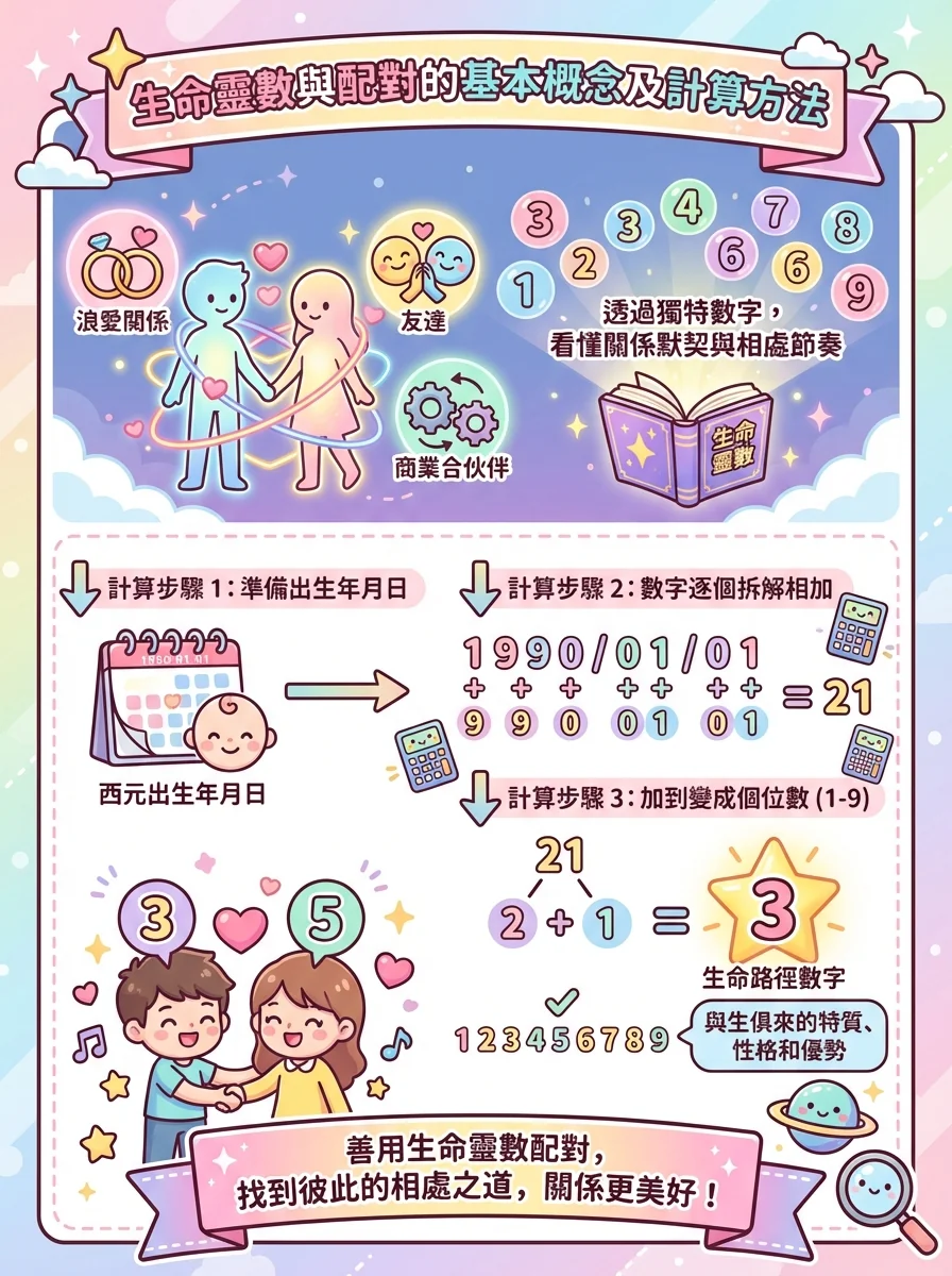 生命靈數與配對的基本概念及計算方法