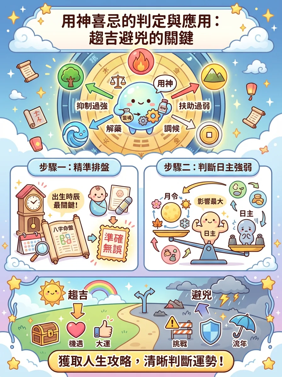 用神喜忌的判定與應用：趨吉避兇的關鍵