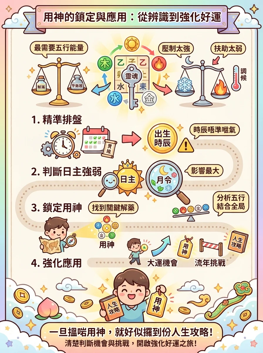 用神的鎖定與應用：從辨識到強化好運