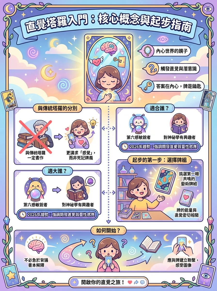 直覺塔羅入門：核心概念與起步指南