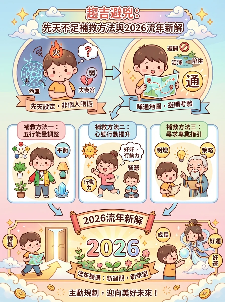 趨吉避兇：先天不足補救方法與2026流年新解